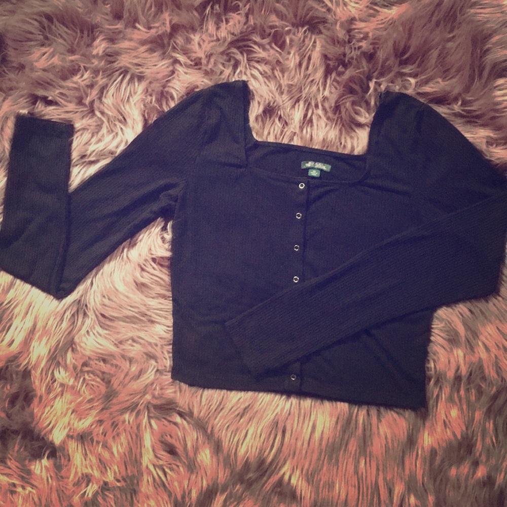 Wild fable long sleeve crop top